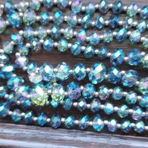 Long aurora borealis necklace